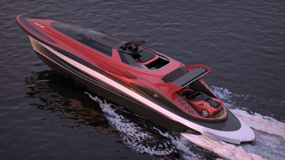Ferrari Unveils a Mysterious Racing Yacht with Hydrofoils: A New Era of Luxury Watercraft?