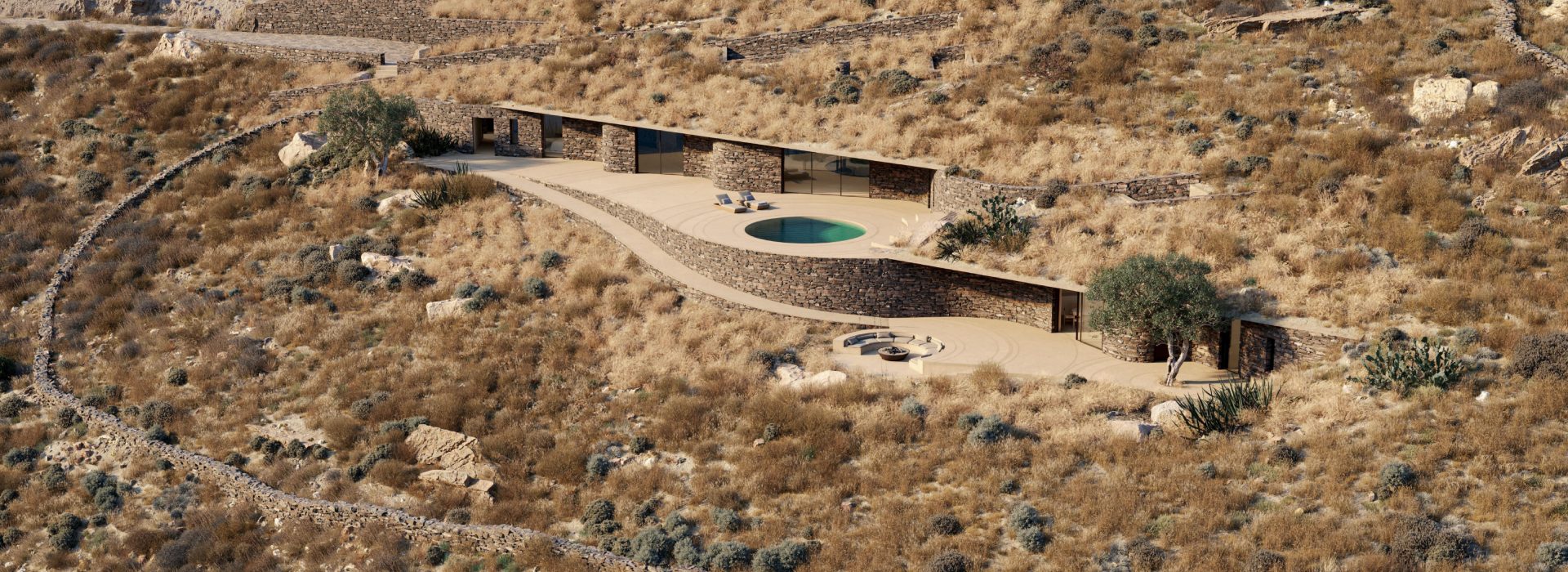 Rhoēs: A Contemporary Villa on a Greek Island Shaped by Wind, Sun and the Cycladic Landscape