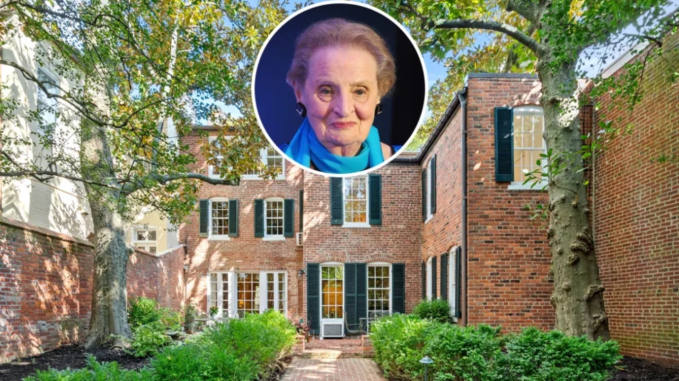 What does Madeleine Albright's house in Georgetown look like?