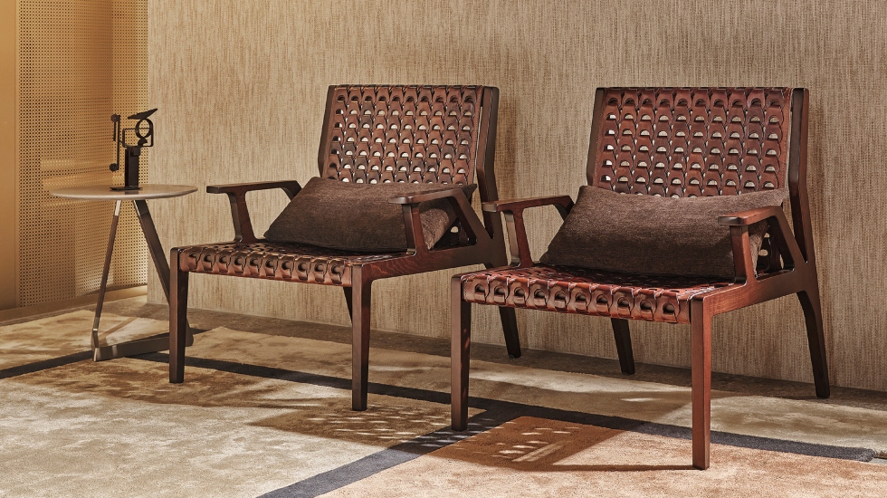 Net Chair - Luxurious Nest of Woven Leather