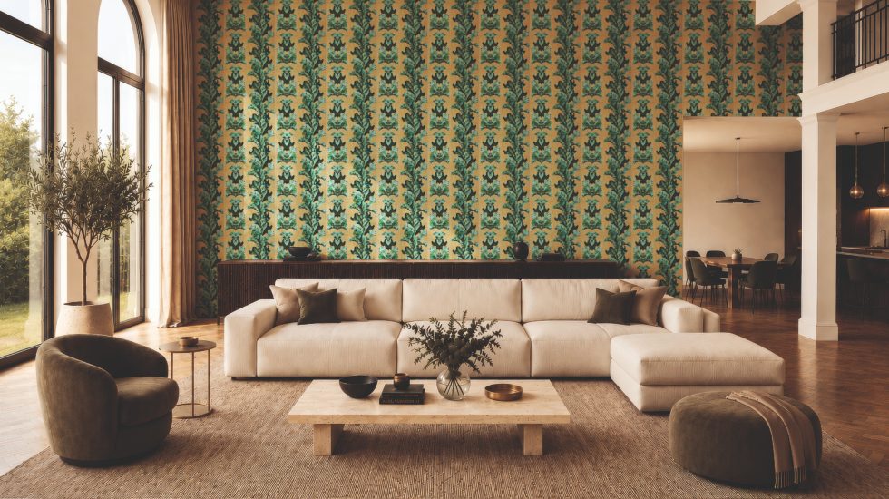 SpaghettiWall explores the emotions of falling in love with the "In the Mood for Love" wallpaper collection